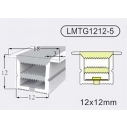 Home Lighting SE-SWL-17 SILICON 1,2*1,2CM WITH LACE 17MM FOR LED STRIP PRICE PER METER 77-50535