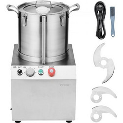 VEVOR 15L Ανοξείδωτος Επεξεργαστής Τροφίμων & Κόφτης Λαχανικών SYSPQSJ15L14I3H4QV2