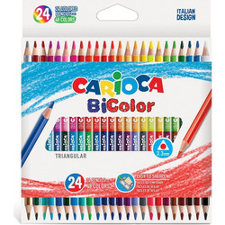 Carioca Bicolor Duo Ξυλομπογιές Σετ 24τμχ