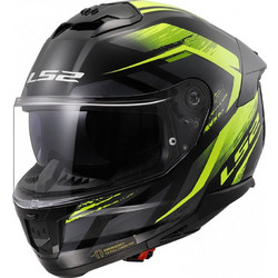 LS2 FF808 Stream II Fury Black Yellow Κράνος Μηχανής Full Face 1550gr