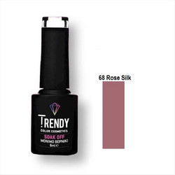 Trendy Soak Off 68 Rose Silk Ημιμόνιμο Βερνίκι Νυχιών 6ml