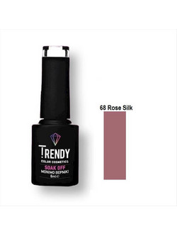 Trendy Soak Off 68 Rose Silk Ημιμόνιμο Βερνίκι Νυχιών 6ml