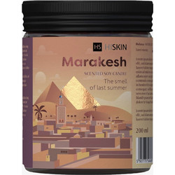 HiSkin Bon Voyage MARAKESH Scented Soy Candle 200g HSBVMARC