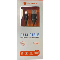 Technovo TN-D007 Καλώδιο USB 2.0 Cable USB-A σε Micro 1m - Μαύρο