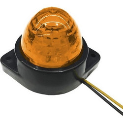 115408 Πλευρικά Φώτα Όγκου Φορτηγών BULLET LED 6 SMD DC 24V Αδιάβροχο IP66 Πορτοκαλί