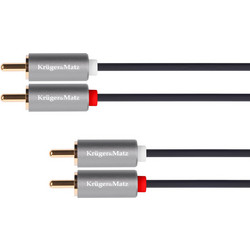 Kruger+Matz KM1211 Καλώδιο 2xRCA - 2xRCA 3m