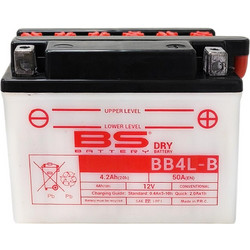 BS-BATTERY Μπαταρία Μοτοσυκλέτας BB4L-B Dry 50A 4.2Ah