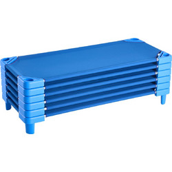 VEVOR Στοιβαζόμενη παιδική κούνια 52" x 23" βρεφικές κούνιες ημερήσιας φροντίδας για παιδιά μπλε (συσκευασία των 6)