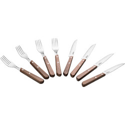 Σετ Μαχαιροπίρουνα Lamart Walnut Steak 8τμχ Καφέ LT2062