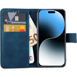 LIME ESSENTIAL ΘΗΚΗ IPHONE 16 PRO 6.3in MAGNET BOOK STAND CLIP DARK BLUE