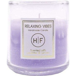 HF Αρωματικό Κερί σε Βάζο Relaxing Vibes Λεβάντα και Λεμόνι 250gr