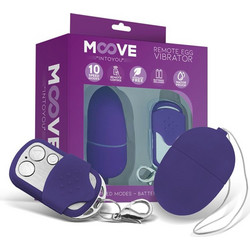 IntoYou Moove Vibrating Egg Mini Δονητής Egg για Ζευγάρια με Τηλεχειριστήριο Μωβ