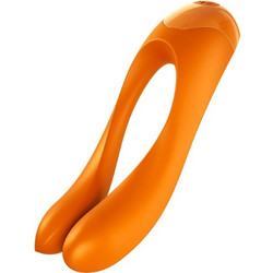 Satisfyer Candy Cane Δονητής Δακτύλου 12cm Πορτοκαλί