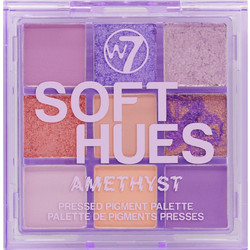 W7 Soft Hues Pressed Pigment Amethyst Παλέτα Σκιών