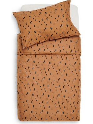 Jollein Σετ Παπλωματοθήκη 100x135/140cm Spot Caramel