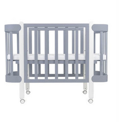 Ingvart Anti-Reflux Nika Κούνια για Στρώμα 60x120cm Γκρι Λευκή