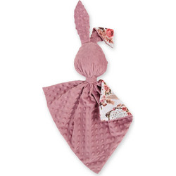 Cuddly rabbit double-sided - flower dream catchers/pastel pink