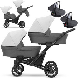 Kunert Booster Καρότσι Μωρού 3 σε 1 Graphite Light Grey