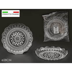 Δίσκος - Πιάτο Γλυκών Πλαστικός Σετ 2Τεμ Φ28cm Art.920453 General Trade