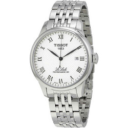 Tissot Le Locle Ανδρικό Ρολόι Αυτόματο με Ασημί Μεταλλικό Μπρασελέ T006.407.11.033.00