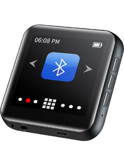 Ruizu M4 MP3 Player 16GB με Οθόνη Αφής 1.8" με Ραδιόφωνο Μαύρο