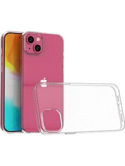 iPhone 15 Plus case from the Ultra Clear series in transparent color