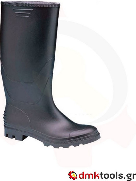 Γαλότσες 38cm από PVC Μαύρο