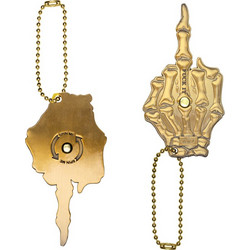 HUF MIDDLE FINGER SPINNER ANTIQUE BRASS