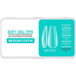 UpLac Gelly Tips Soft 240 pcs Coffin Medium