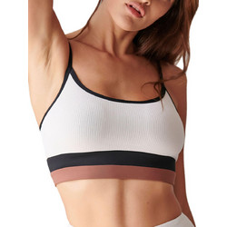 BLU4U Retro Sports Bikini Top Μπουστάκι με Ενίσχυση Λευκό 22366102-54