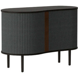 Μπουφές Audacious Horizons S 5111C706-04 100x50x67cm Black Oak-Dark Grey Polyester,Ξύλο