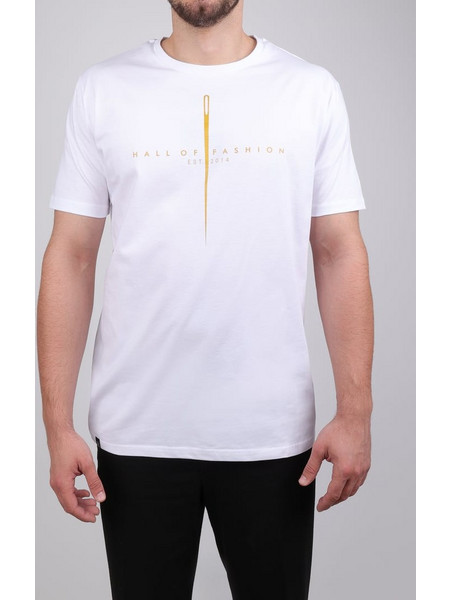 KAYAK T-SHIRT AEGEAN ΚΟΝΤΟΜΑΝΙΚΟ ΛΕΥΚΟ ΜΕ ΛΑΙΜΟΚΟΨΗ ΚΑΙ ΛΟΓΟΤΥΠΟ ΕΜΠΡΟΣ ΚΑΝΟΝΙΚΗ ΓΡΑΜΜΗ