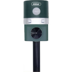 Andowl Q-BJ511 Ηλιακό Απωθητικό για Αρουραίους Γάτες Ποντίκια Πτηνά Σκύλους & Φίδια με Υπερήχους & Φως Εξωτερικού Χώρου