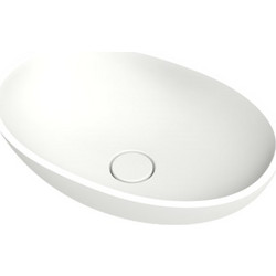 DuPont Corian Shiro 1341 Επιτραπέζιος Νιπτήρας Μπάνιου 47.3x32.3x14.5cm Ματ Λευκό
