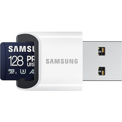 Samsung Pro Ultimate microSDXC 128GB Class 10 U3 V30 UHS-I A2 + Reader