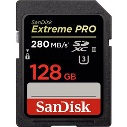 Sandisk Extreme Pro SDXC 128GB Class 10 U3 V90 UHS-II 300MB/s
