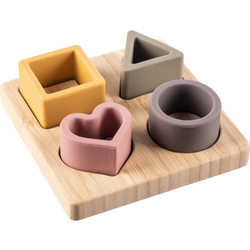 Zopa Silicone Bamboo Puzzle παζλ δραστηριοτήτων Multicolor 1 τμχ