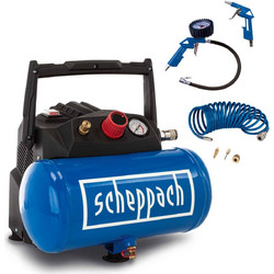 Scheppach HC06 Κομπρεσέρ Αέρος Μονοφασικό 6lt 1.5hp