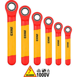 INGCO HKISPA0603 Σειρά κλειδιά πολύγωνα καστάνιας 1000V VDE ηλεκτρολόγου (6 τεμ)