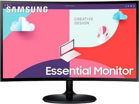 Samsung LS24C364EAU VA Curved Monitor 24" 1920x1080 FHD 75Hz 4ms