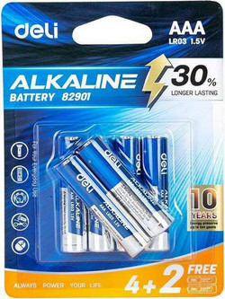 Deli Alkaline LR03 AAA 6τμχ