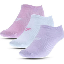 4F Παιδικές κάλτσες σοσόνια (3pack) ροζ - ΠΟΛΥΧΡΩΜΟ
