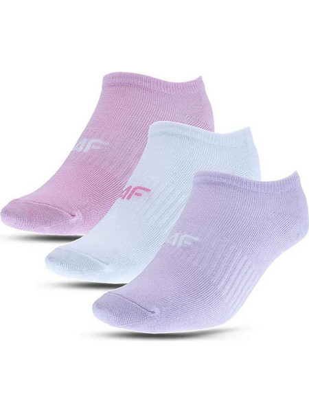 4F Παιδικές κάλτσες σοσόνια (3pack) ροζ - ΠΟΛΥΧΡΩΜΟ