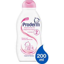 Proderm No2 Βρεφικό Σαμπουάν & Αφρόλουτρο Χαμομήλι 200ml