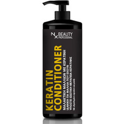 NX Beauty Professional Keratin Conditioner Κερατίνης για Επανόρθωση & Φριζάρισμα 1lt