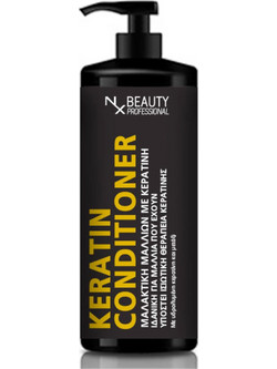 NX Beauty Professional Keratin Conditioner Κερατίνης για Επανόρθωση & Φριζάρισμα 1lt