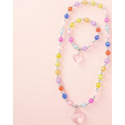 Nice Σετ Κολιέ και Βραχιόλι Colorful Hearts