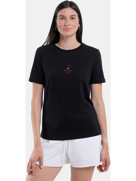 Target Cherry Γυναικείο T-Shirt S25/65208-10 ΜΑΥΡΟ