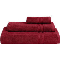 Πετσέτες Σετ 3 τμχ AVELA BURGUNDY MADI