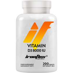IronFlex Vitamin D3 8000IU 200 Ταμπλέτες